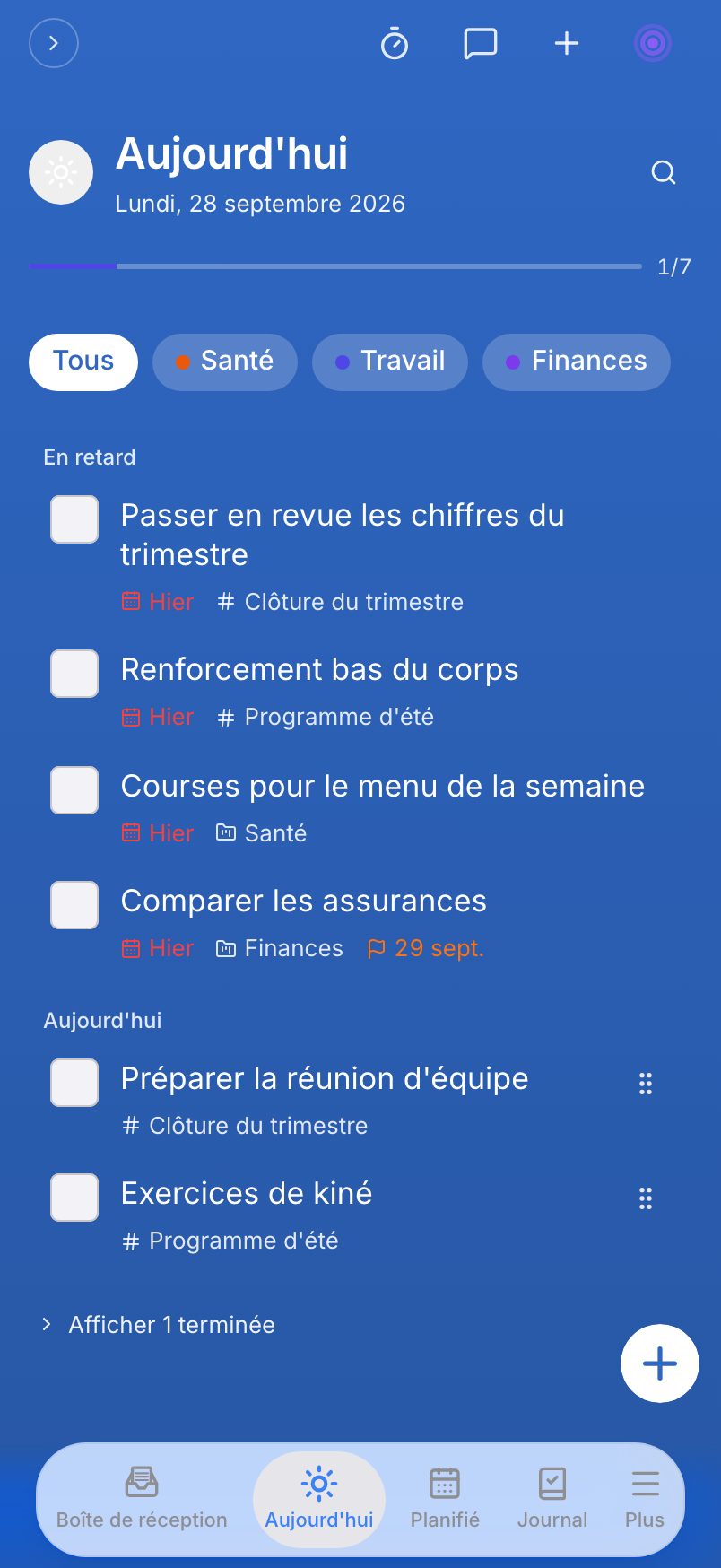 Tâches